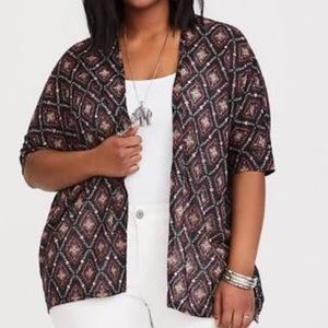 NWT TORRID Dolman sleeve open cardigan